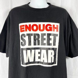 Enough Street Wear Vintage True XXL T-Shirt 2XL Mens 90s Vision Parody USA 52x34
